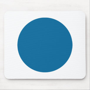 Circle - Desert Blue with White Mouse Pad