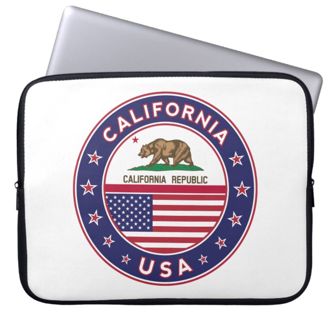 circle design, laptop sleeve (Front)