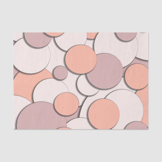 Circle Design Monochrome Tissue Paper (Front)