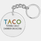 Circle (Double-Sided) TACO Keychain