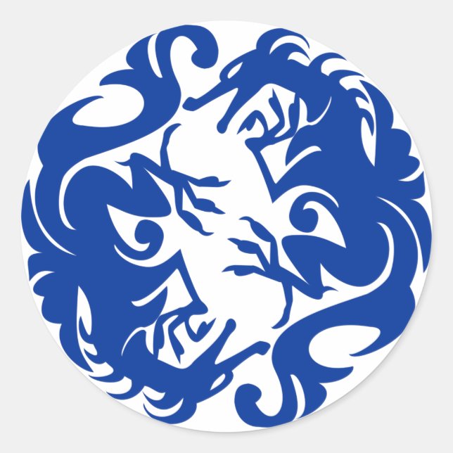 circle dragons stickers (Front)