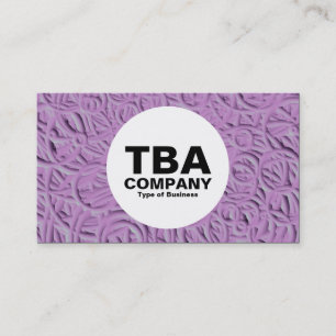 Circle - Embossed Rings 02 Business Card