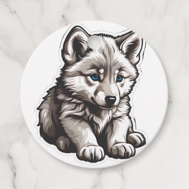 Circle Favour Tags (Front)