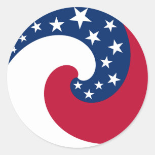 Circle Flag Sticker