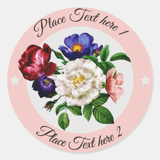 Circle Flower 11 Classic Round Sticker