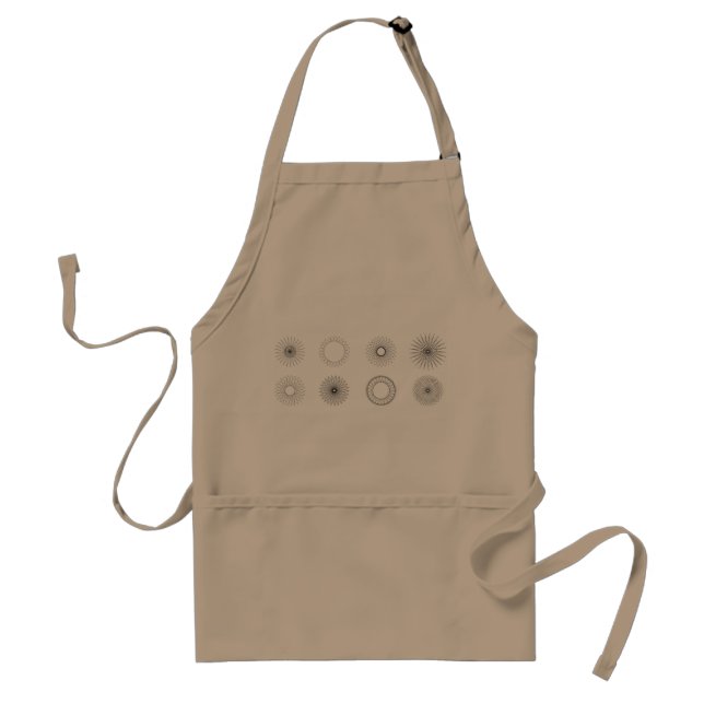 circle-geometrical-creative-mandala standard apron (Front)