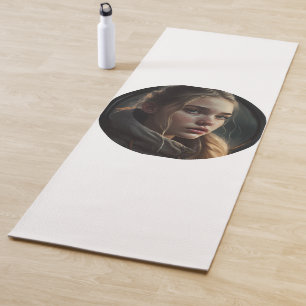 Circle girl yoga mat