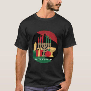 Circle Happy Kwanzaa Shirt Kwanza African Xmas Lon