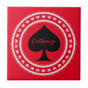 Circle Hearts Black Spade Thunder_Cove  Tile