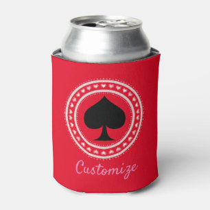 Circle Hearts Black Spades Thunder_Cove  Can Cooler