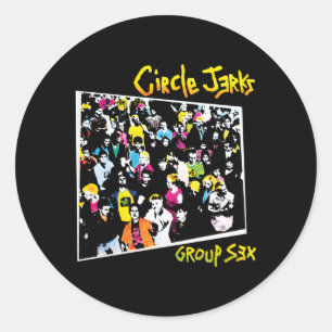 Circle Jerks Official Merchandise Classic Round Sticker