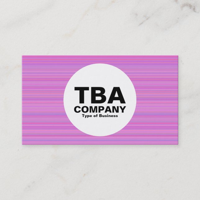 Circle - Lines Business Card (Front)