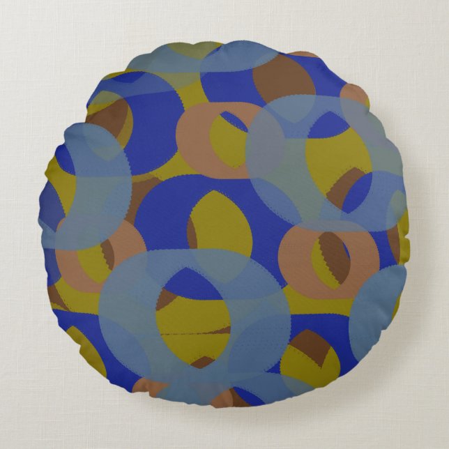 Circle links round cushion (Front)
