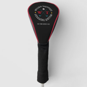 circle Logo monogram for golf-player Golf Head Cover
