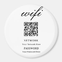 Circle Magnet | Modern Wifi Password Network