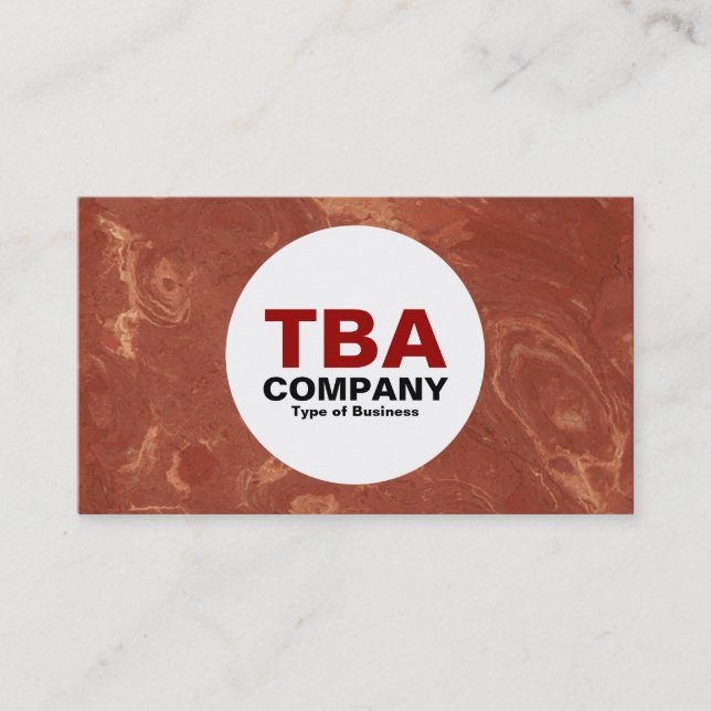 Circle - Marble Business Card (Front)