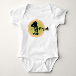 Circle Name and Age 1st Birthday Tshirt
