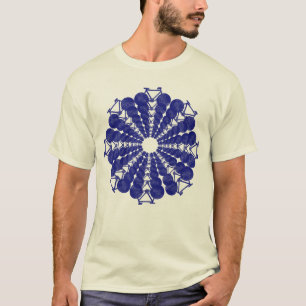 circle of blue bikes . biking inspired T-Shirt