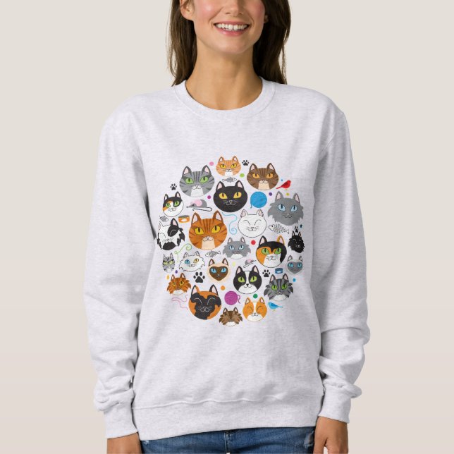 Circle of Cats Women's Sweatshirt (Front)