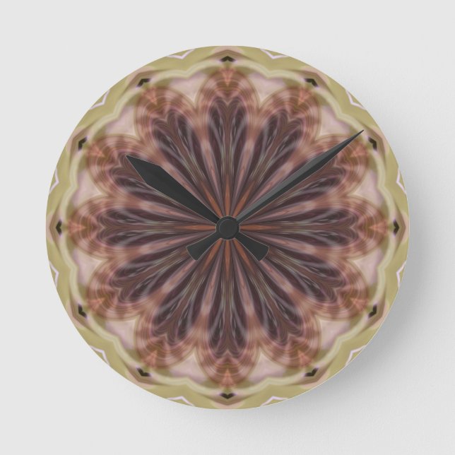 Circle of Feathers Round Clock (Front)