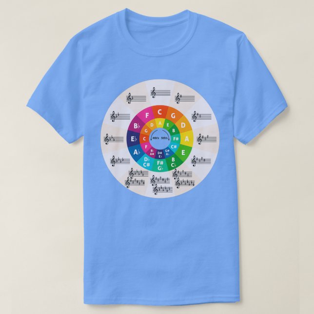 Circle of Fifths 1 T-Shirt (Design Front)