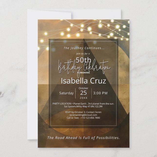 Circle of Form | Minimal Design Invitation (Front)