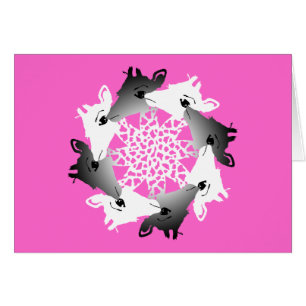 circle of giraffes