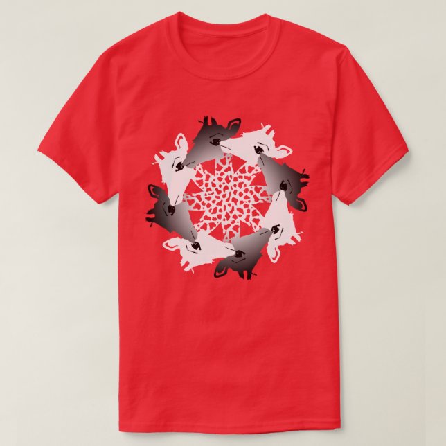 circle of giraffes T-Shirt (Design Front)