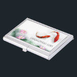 Circle of Life Oriental Zen Feng Shui Koi & Lotus Business Card Holder<br><div class="desc">Customisable design for those who are engaged in zen-related business,  healing,  clairvoyant,  holistic industry and business including yoga/reiki/meditation teachers/practioners,  natural therapy centre and more. To change the text only,  use the personalise it option. For more extensive changes,  use the "customise it" option. Peace.</div>