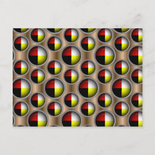 Circle of Life pattern Postcard
