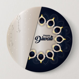 Circle of Light – Diwali Harmony 10 Cm Round Badge