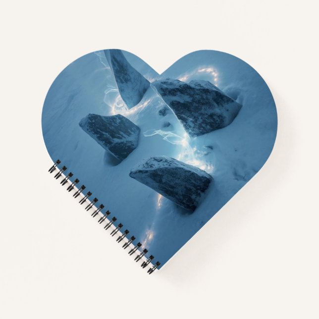 Circle of Light in the Snow Notebook (Front)