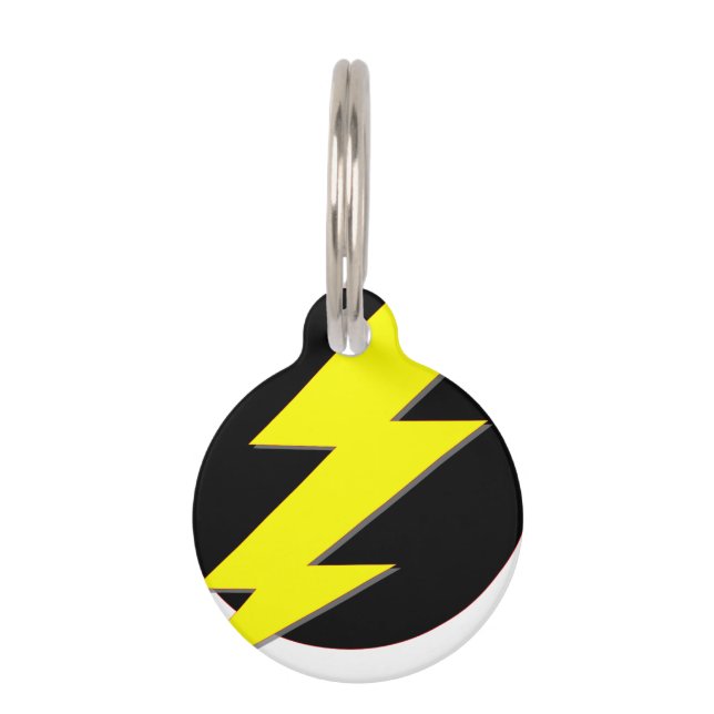 Circle of Lightning Pet Tag (Front)