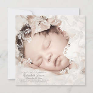 Circle of Love Photo Birth Announcement