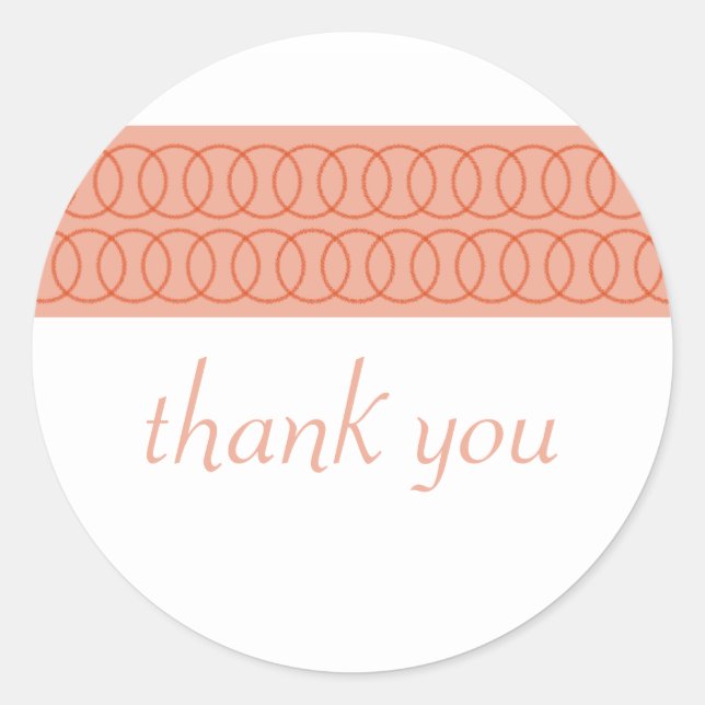 Circle of Love Thank You Stickers (Front)