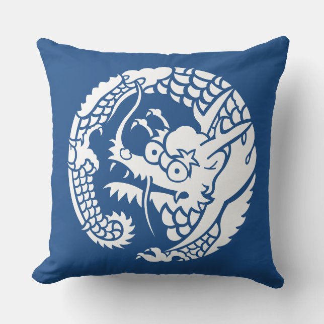 Circle of Nichiren sect dragon Cushion (Front)
