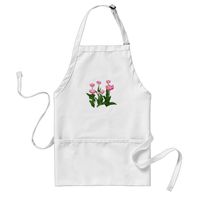 Circle of Pink Tulips Standard Apron (Front)
