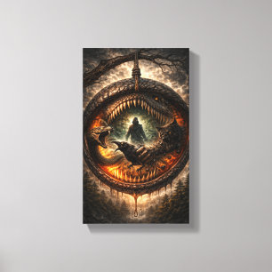 Circle of the Devouring Wild Canvas Print