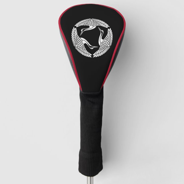 Circle of three cranes golf head cover (Front)