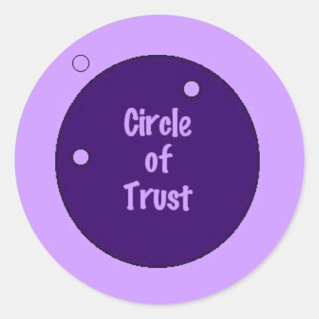 Circle of Trust Classic Round Sticker (Front)