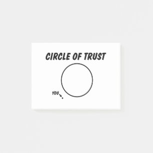 CIRCLE OF TRUST FUNNY POST-IT NOTES