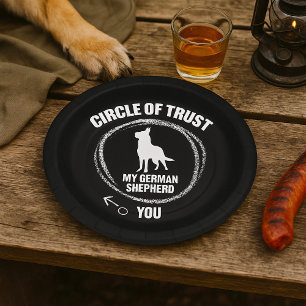 Circle Of Trust My German Shepherd Paper Plate