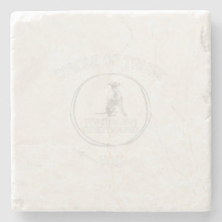 Circle Of Trust My Italian Greyhound Funny Dog. Stone Coaster