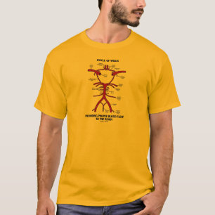 Circle Of Willis Providing Proper Blood Flow Brain T-Shirt
