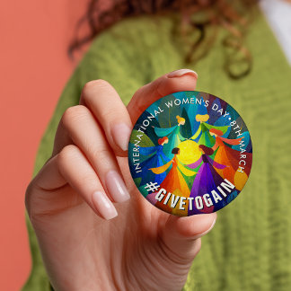 Circle of Women | International Women's Day | IWD 7.5 Cm Round Badge