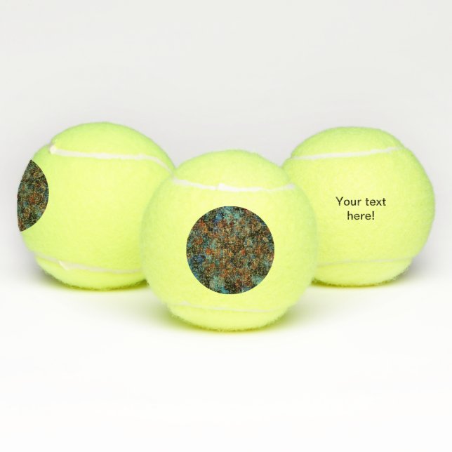 Circle paint abstract design tennis balls (Multi)