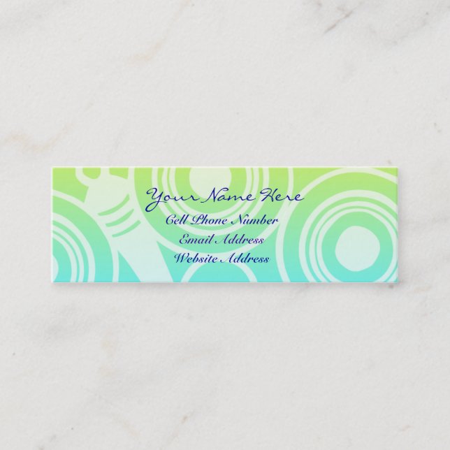 Circle Pattern Geometric Profile And Business Card (Front)
