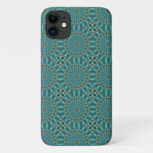 Circle Pattern ın Turquoise and Teal Case-Mate iPhone Case