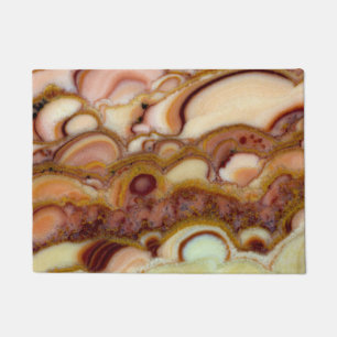 Circle Pattern Of Onyx Stone Doormat