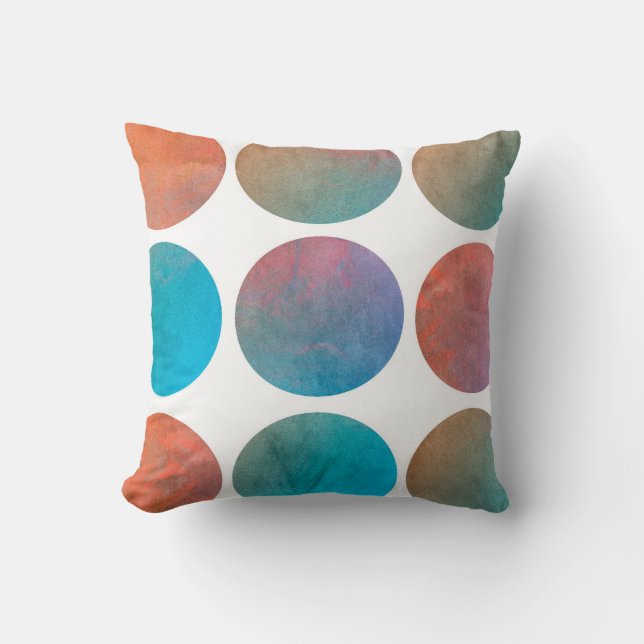 circle pattern pillow home decor (Front)